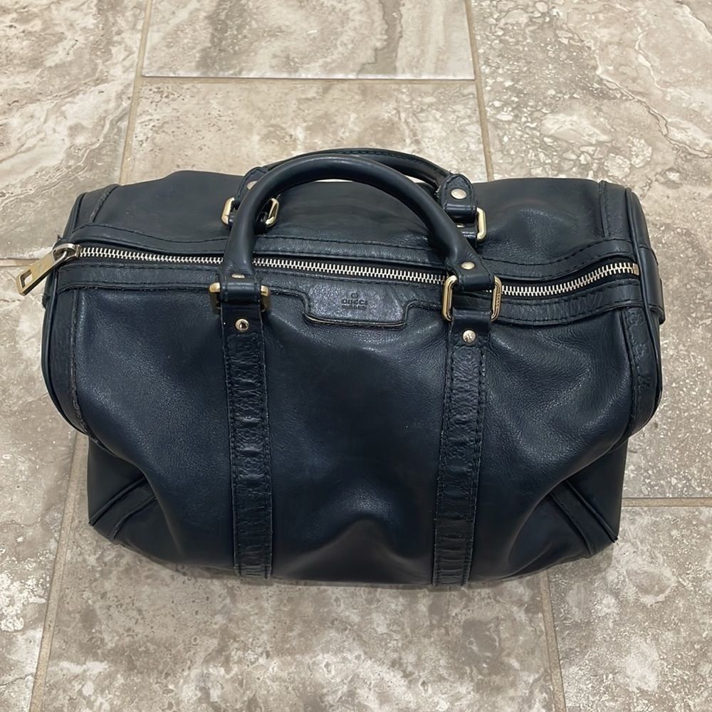 Gucci Black Leather Bag